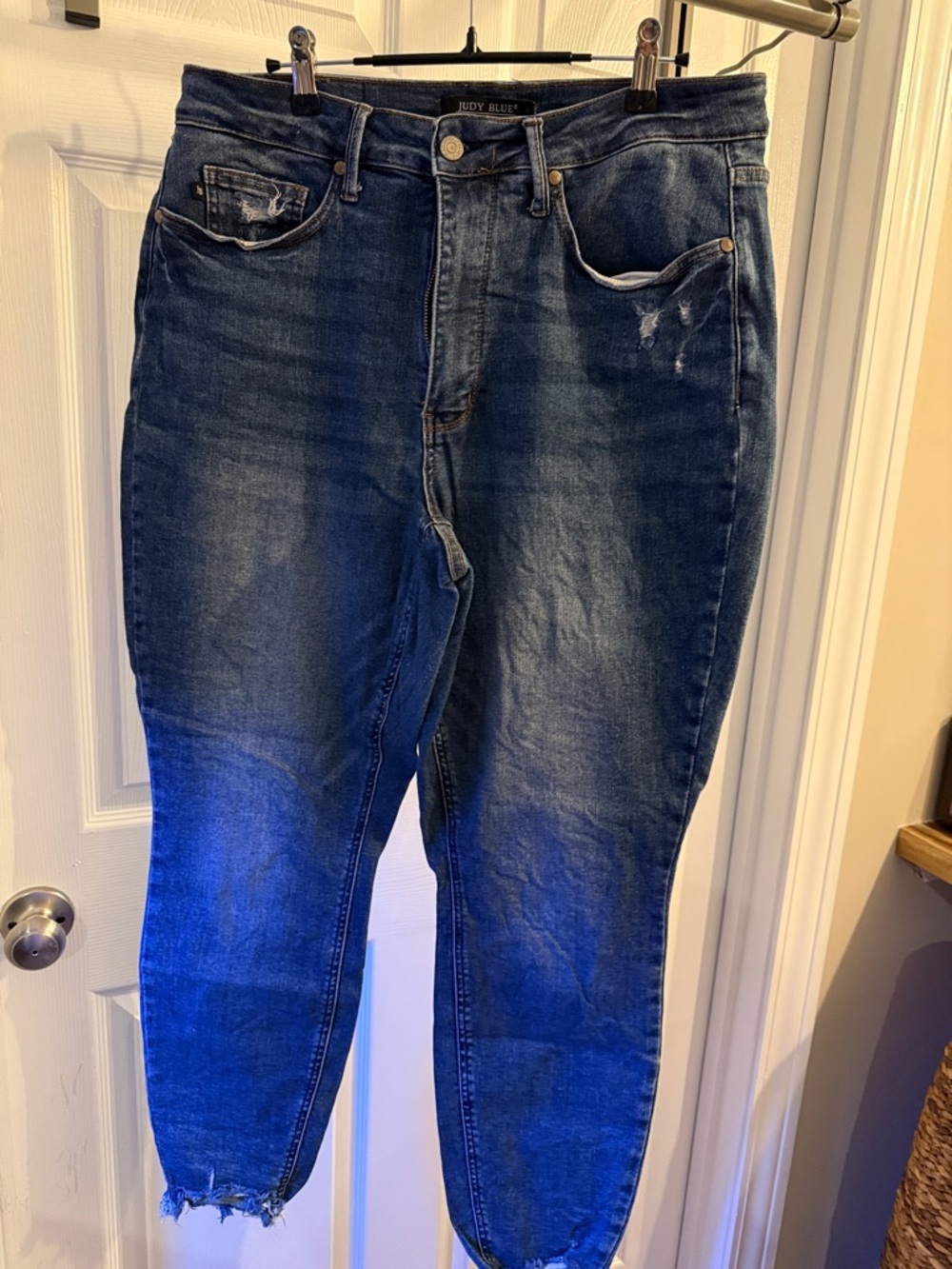 Judy Blue High-Rise Dark Blue Distressed Women’s Jeans